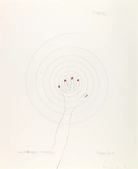 Damien Hirst Etching, How To Disappear Completely, 2002