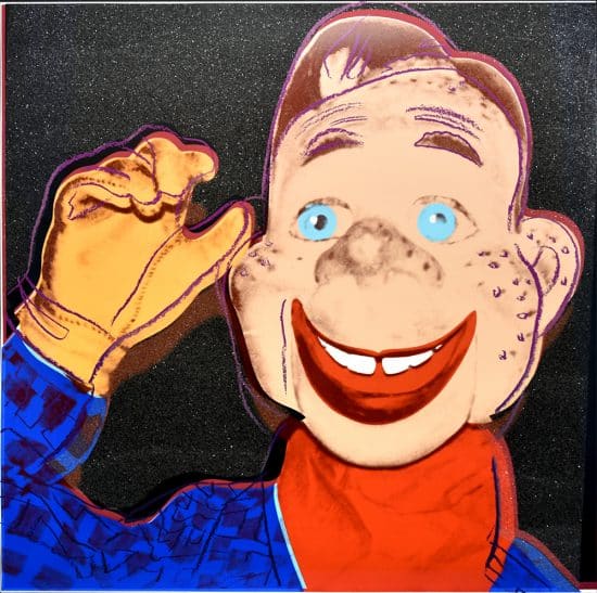 Andy Warhol Screen Print, Howdy Doody, from the Myths Series, 1981