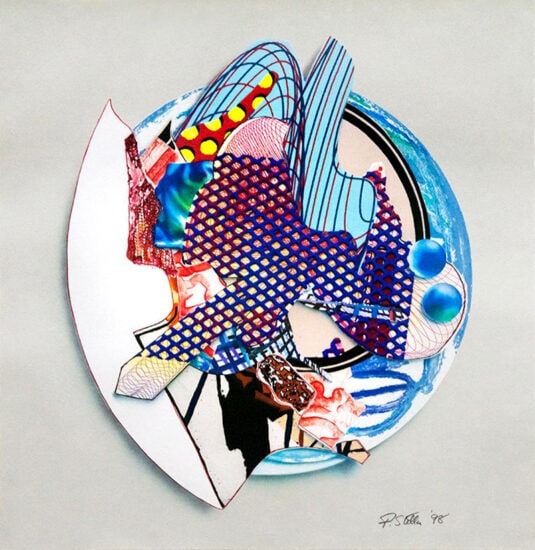 Frank Stella Screen Print, Iffish, from Imaginary Places III, 1998