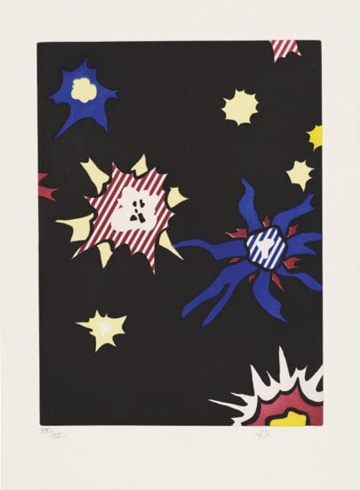 Roy Lichtenstein Etching and Aquatint, Illustration for "Hüm Bom!", 1992