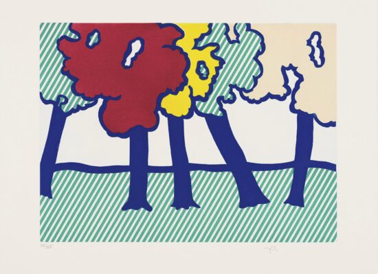 Roy Lichtenstein Etching and Aquatint, Illustration for "Or Automnal: Arrière-Saison en Nouvelle Angleterre", 1992