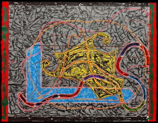 Frank Stella Relief, Imola Three II, from the Circuits Series, 1984