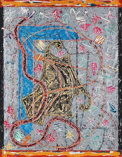 Frank Stella Relief, Imola Three II, State I, from the Circuits Series, 1984