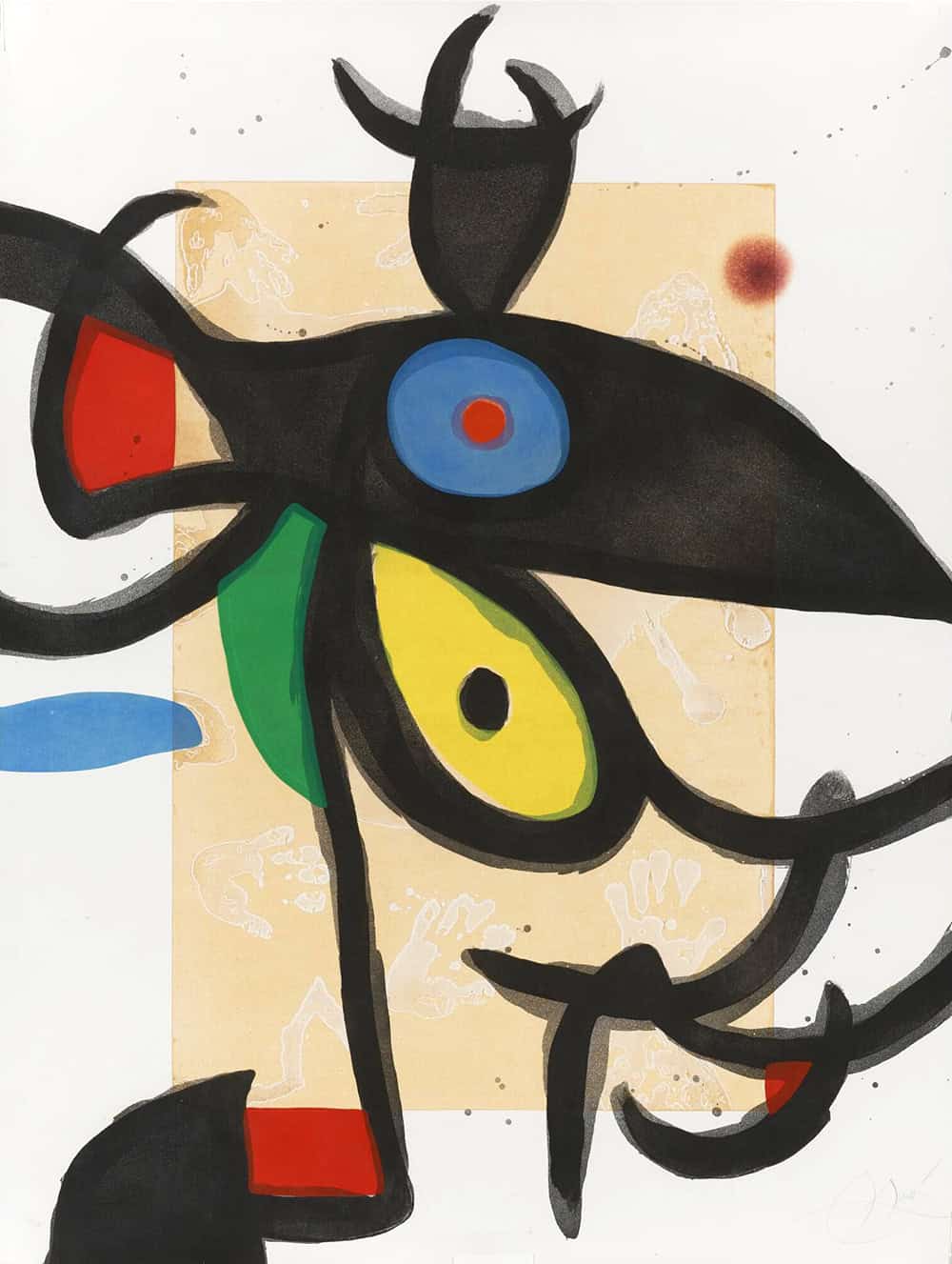 Joan Miró, Inceste au Sahara (Incest in the Sahara), 1975