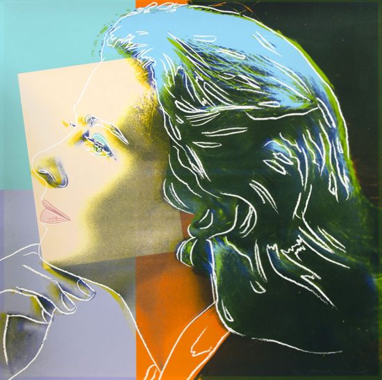 Andy Warhol Silkscreen, Ingrid Bergman Herself, 1983