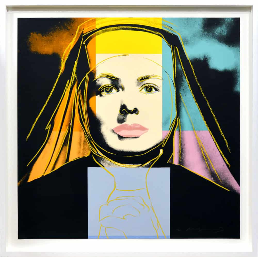 Portraits of Ingrid Bergman THE NUN #41 Andy Warhol