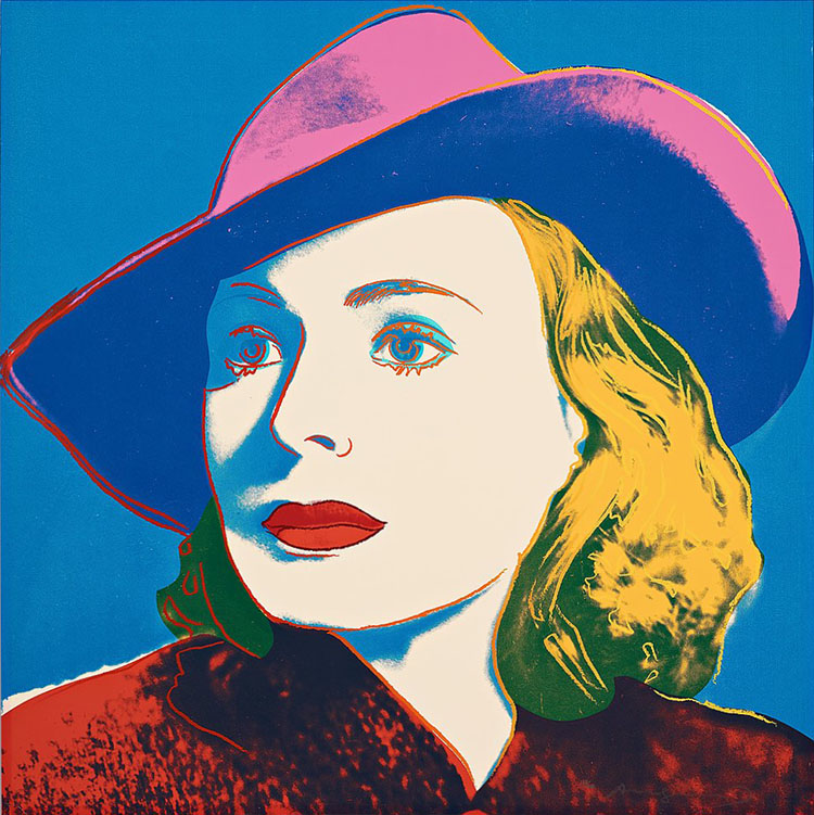 Andy Warhol Ingrid Bergman With Hat, 1983