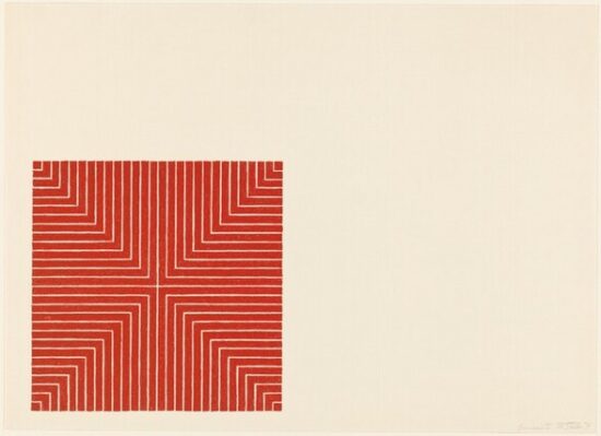 Frank Stella Lithograph, Delaware Crossing, from Benjamin Moore Series, 1971
