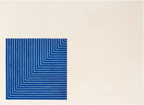 Frank Stella Lithograph, Hampton Roads, from Benjamin Moore Series, 1971