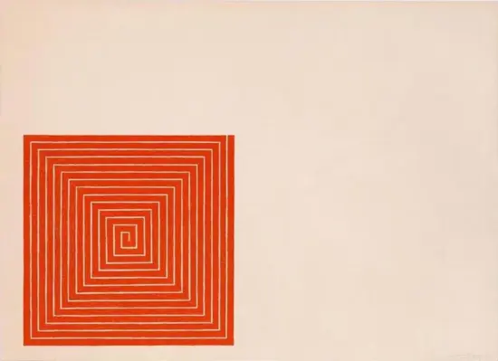 Frank Stella Lithograph, New Madrid, from Benjamin Moore Series, 1971