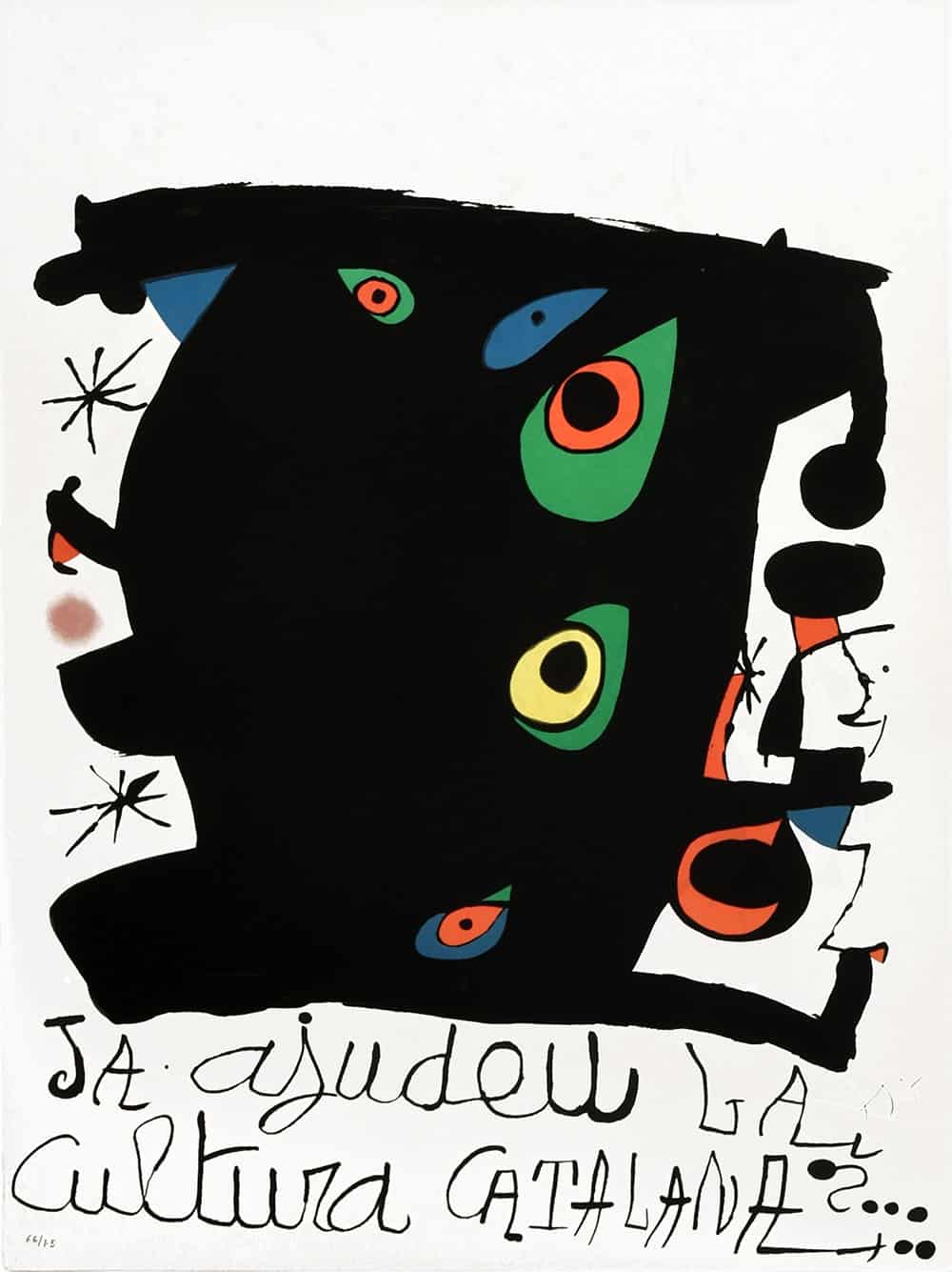 Joan Miró, Ja ajudeu la cultura catalana, 1974