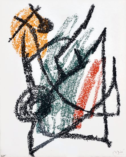 Joan Miró Lithograph, Je Travaille Comme un Jardinier (I Work Like a Gardener), 1963