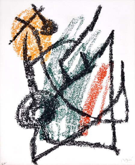 Joan Miró Lithograph, Je Travaille Comme un Jardinier (I Work Like a Gardener), 1963