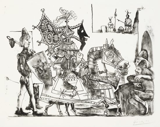 Pablo Picasso Lithograph, Jeux de pages (Pages' Games), 1951