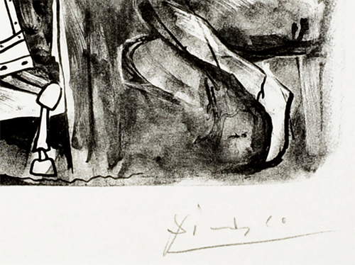 Pablo Picasso signature, Jeux de pages (Pages' Games), 1951