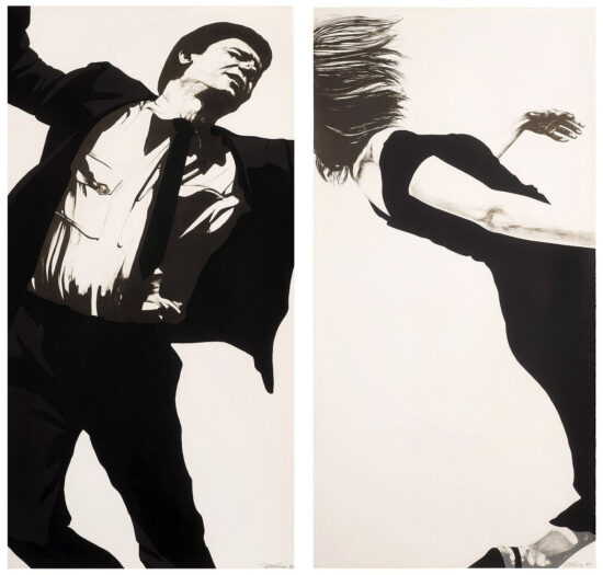 Robert Longo Lithograph, Joanna & Larry from Men in the Cities, 1983