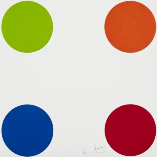 Damien Hirst Woodcut, Jojoba Bean Oil, 2011