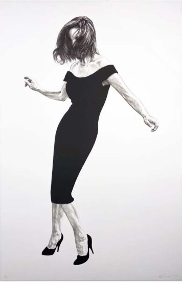 Robert Longo Lithograph, Gretchen from Men in the Cities, 2002