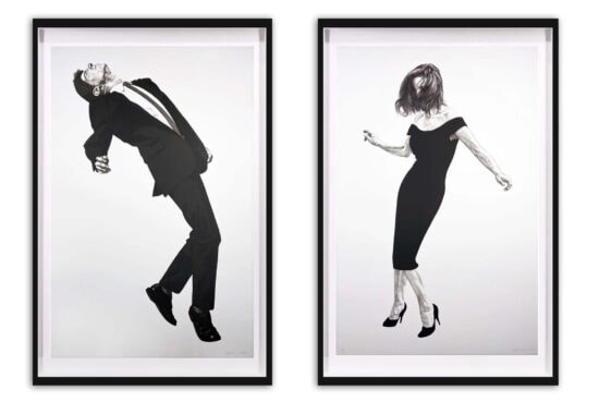 Robert Longo Lithograph, Jules and Gretchen from Men in the Cities, 2002