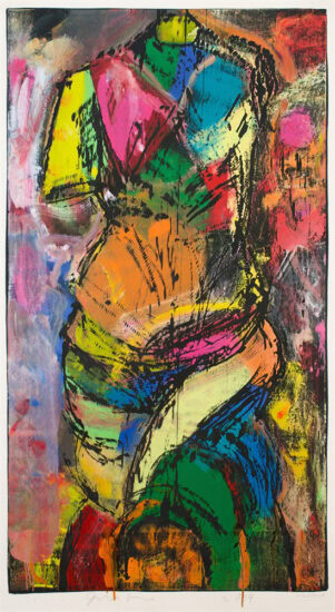 Jim Dine Monotype, July, Summer 2014 II, 2014