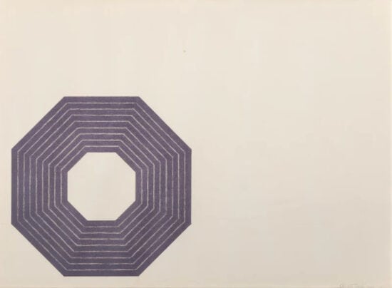 Frank Stella Lithograph, Henry Garden, from Purple Series, 1972