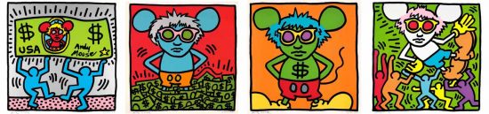 Keith Haring Andy Mouse Portfolio