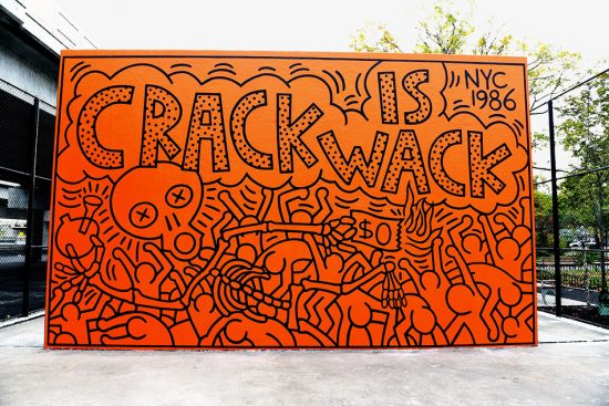 Keith Haring "Crack is Whack" Mural