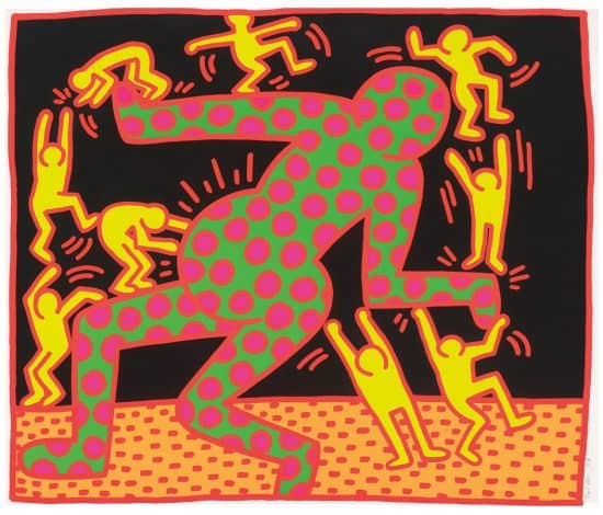 Keith Haring Dancing Figures: Dancing Man, Dancing Dogs