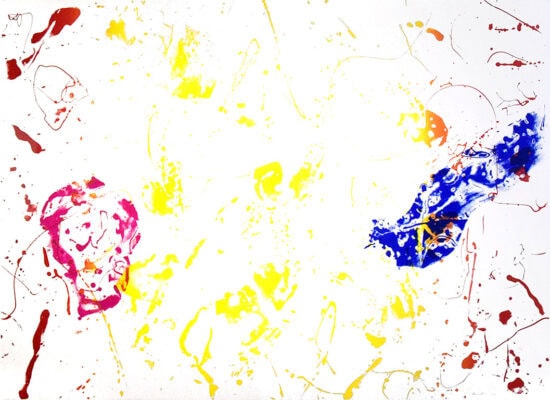Sam Francis Screen Print, King Corpse, 1986