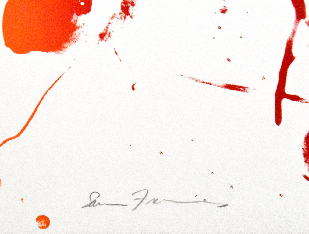 Sam Francis signature, King Corpse, 1986