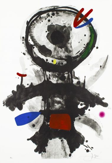 Joan Miró Aquatint, L' Ange Crible (The Riddled Angel), 1973