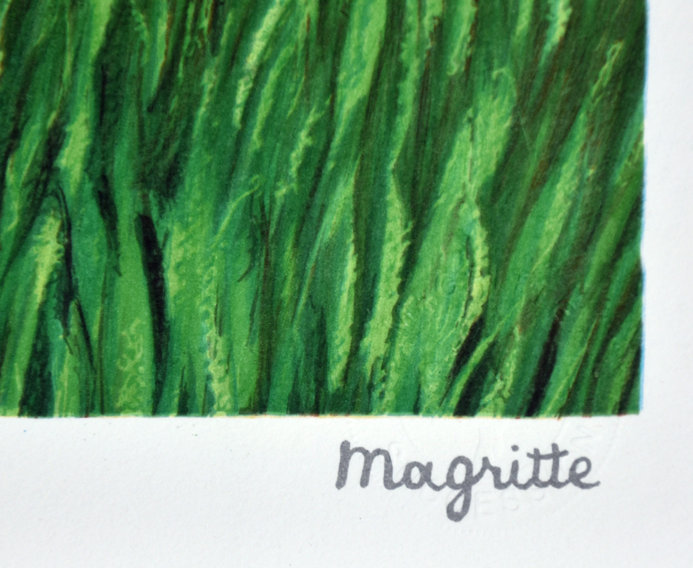René Magritte signature, La belle captive (The Fair Captive), 2003