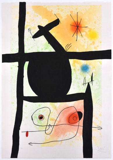 Joan Miró Etching, La Calebasse (The Gourd), 1969