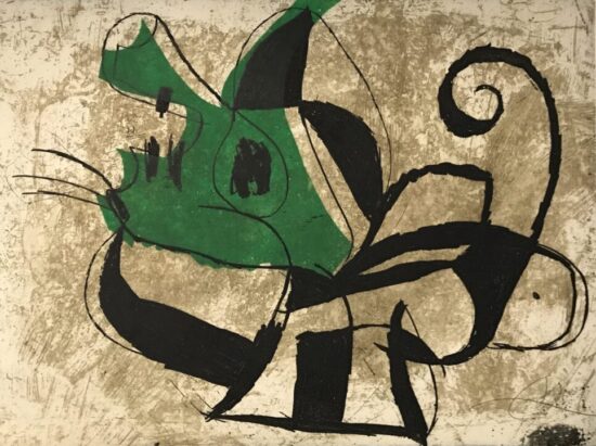 Joan Miró Etching, La Commedia dell'Arte I  (Art Comedy I), 1979
