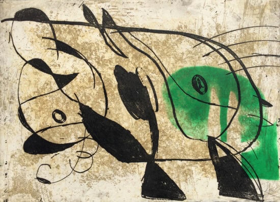 Joan Miró Etching, La Commedia dell'Arte IV (Art Comedy IV), 1979