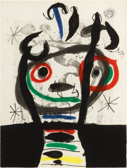 Joan Miró Etching Aquatint with Carborundum, Le Grand Sorcier (The Great Sorcerer), 1968