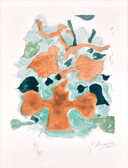 Georges Braque, La Forêt (The Forest) from Lettera amorosa, 1963