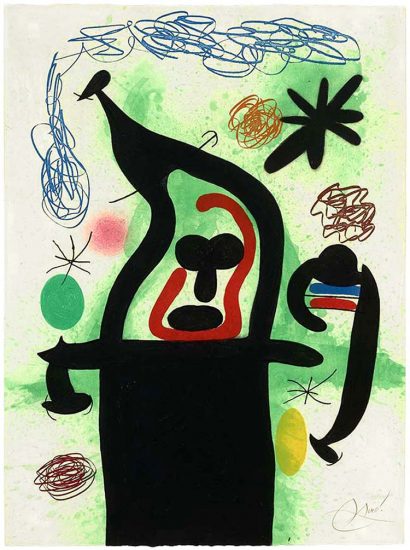 Joan Miró Etching, La Harpie (The Harpy), 1969