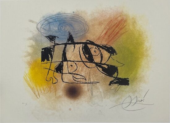 Joan Miró Etching and Aquatint, Le Frelon (The Hornet), 1978
