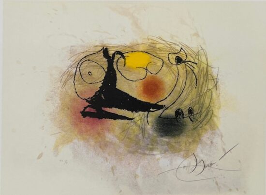 Joan Miró Etching and Aquatint, Le Termite (The Termite), 1978