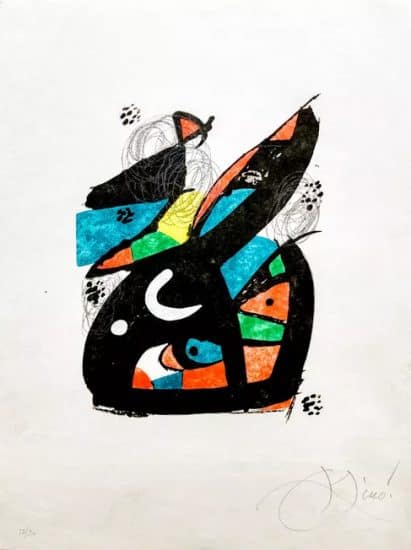 Joan Miró Lithograph, La Melodie Acide #13 (The Acid Melody #13), 1980