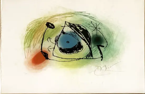 Joan Miró Etching and Aquatint, La Musaraigne (The Shrew), 1978