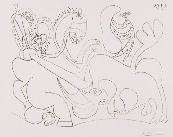 Pablo Picasso Lithograph, La Pique I, 1959