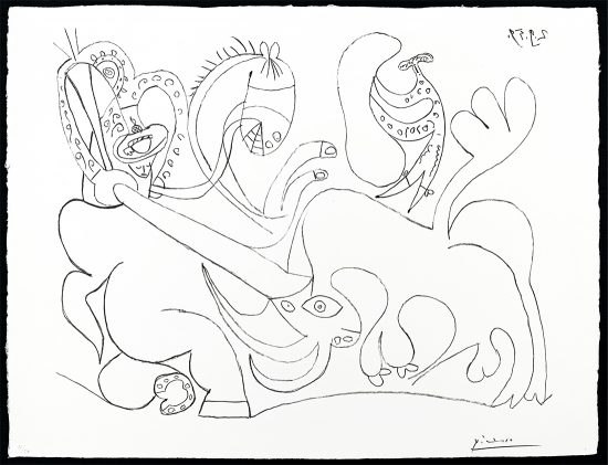 Pablo Picasso Lithograph, La Pique I, 1959