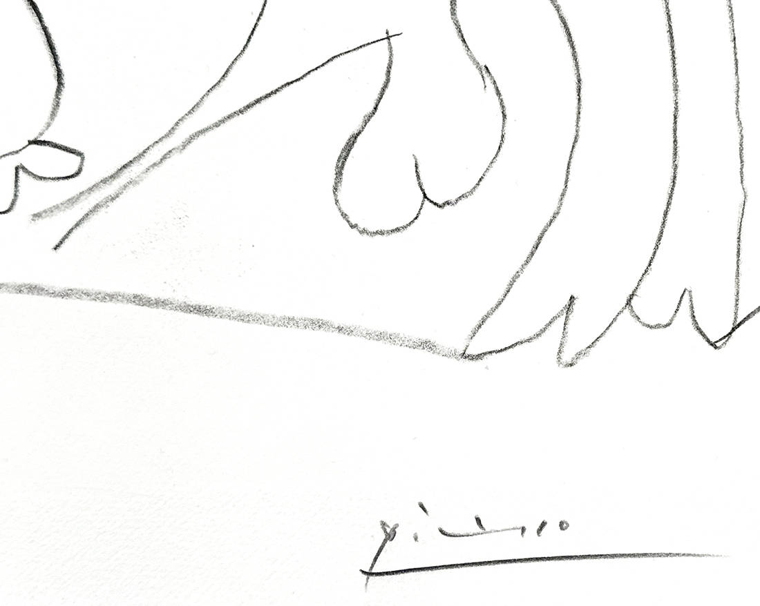 Pablo Picasso signature, La Pique I, 1959