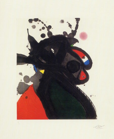 Joan Miró Aquatint, La Possédée de Calamayor (The Possessed Woman of Calamayor), from People of the Sea Series, 1981