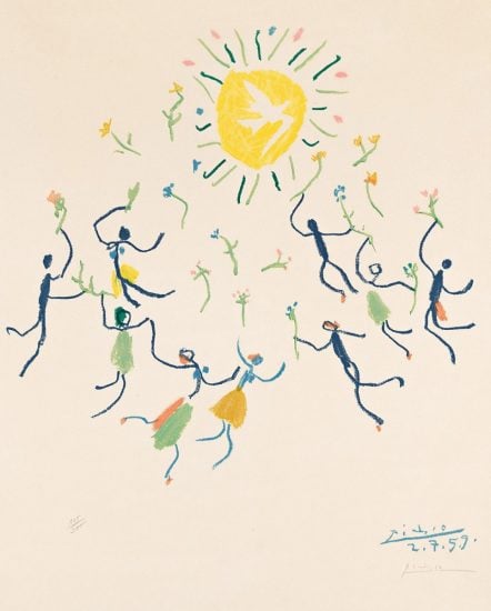 Pablo Picasso Lithograph, La Ronde de la Jeunesse (The Youth Circle), 1959