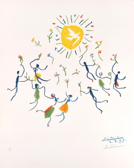 Pablo Picasso Lithograph, La Ronde de la Jeunesse (The Youth Circle), 1961