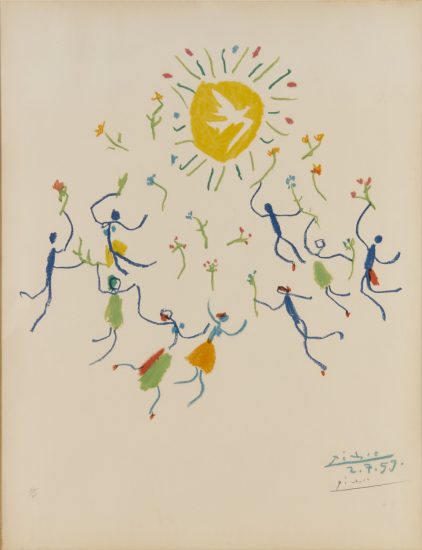 Pablo Picasso Lithograph, La Ronde de la Jeunesse (The Youth Circle), 1961