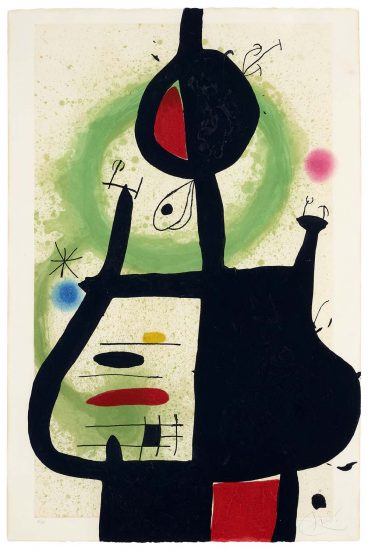 Joan Miró Aquatint, La Sorcière (The Sorcerer), 1969